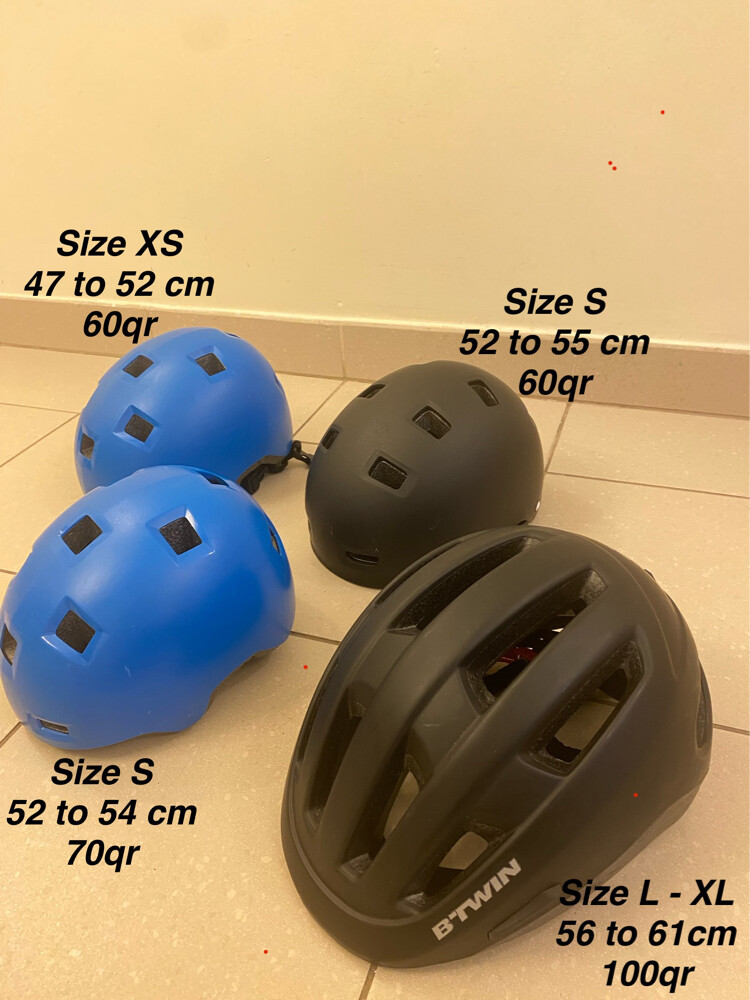 Helmets B-twin and Decathlon  - 6