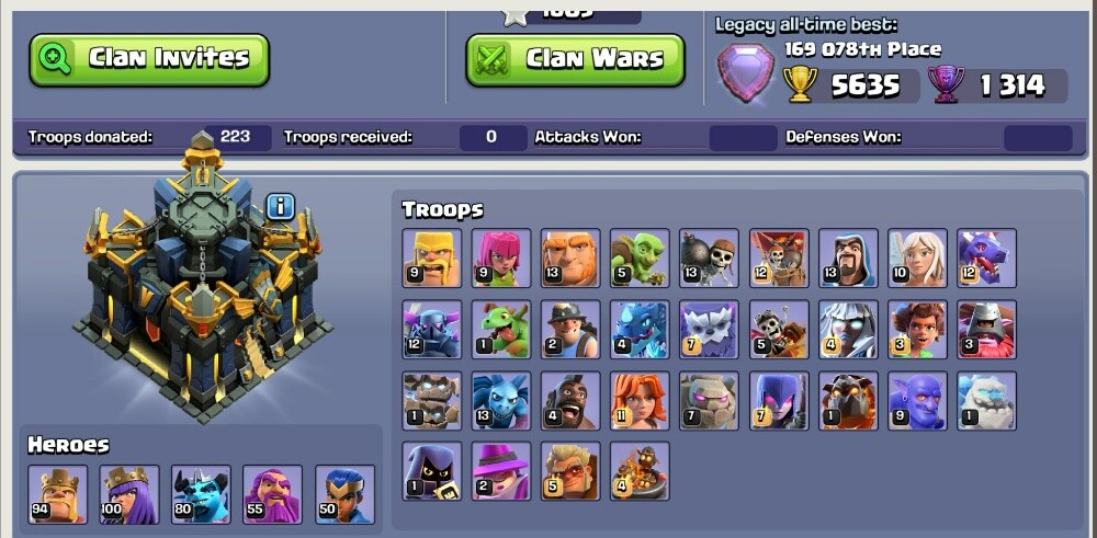 COC Game account - 2