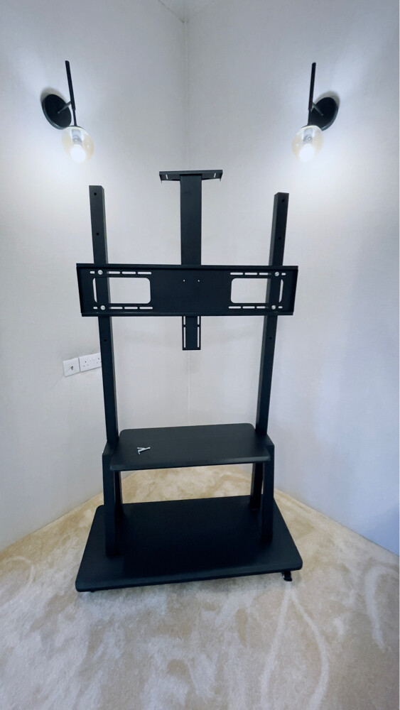 Big tv stand with trolleys  - 1