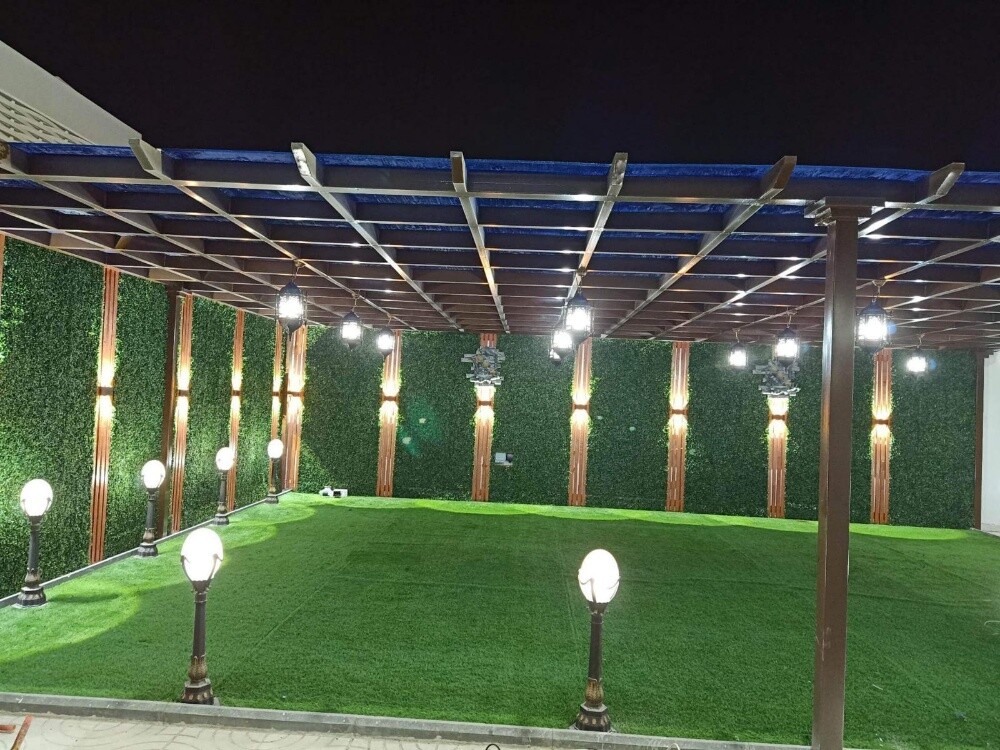 ديكورات عشب صناعى وبرجلات - 3