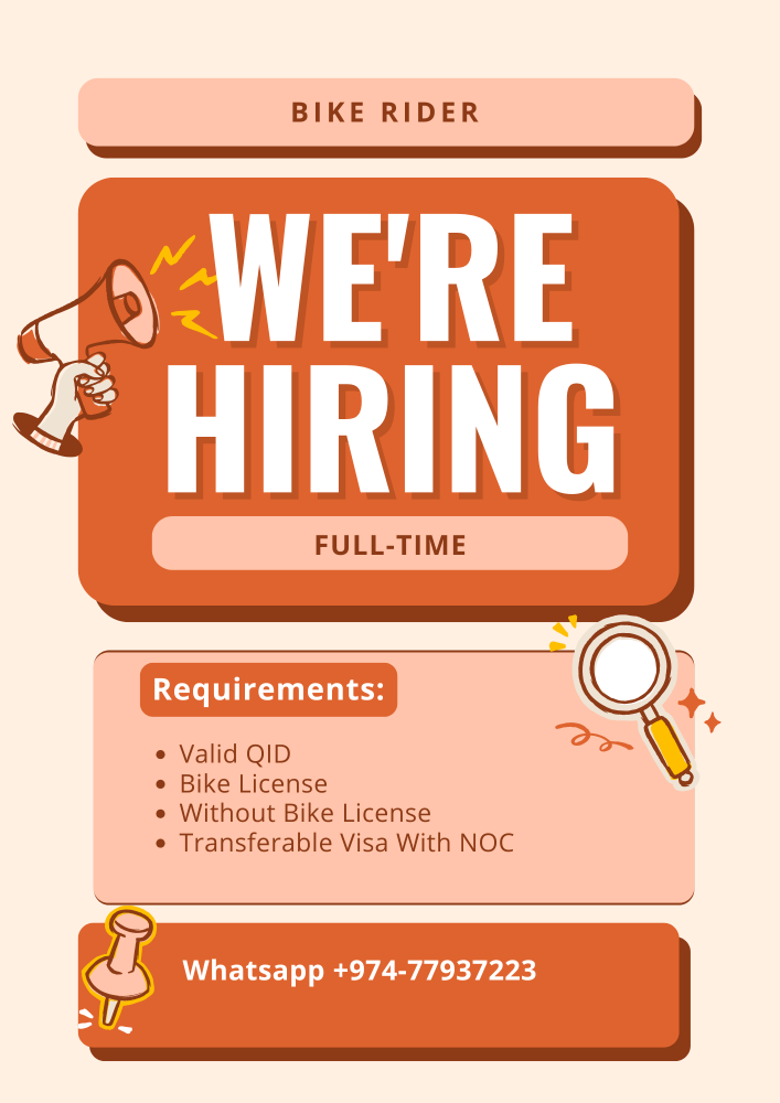 We Are hiring Bike Riders - 1