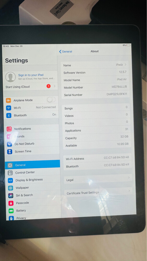 apple i pad air 32 gb 9.7 - 2