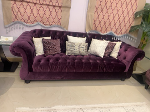 home center purple chair set - 1