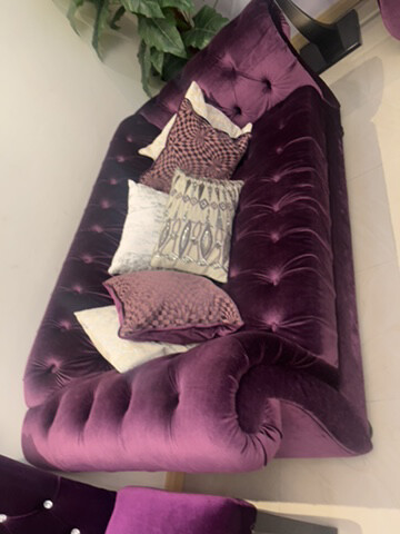 home center purple chair set - 5
