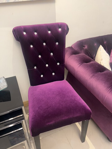 home center purple chair set - 2