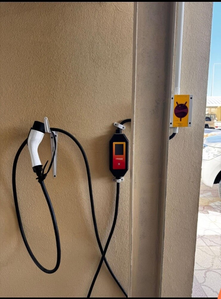 Electric car charger installation - 2