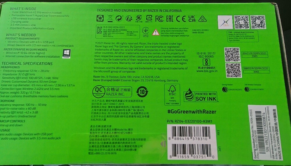 Razer Blackshark v2 Pro - 3