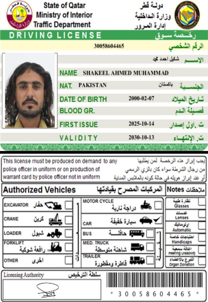 شكيل محمد البلوشي. - 1