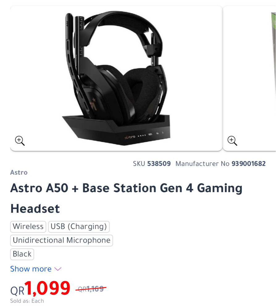 astro A50 headset - 2