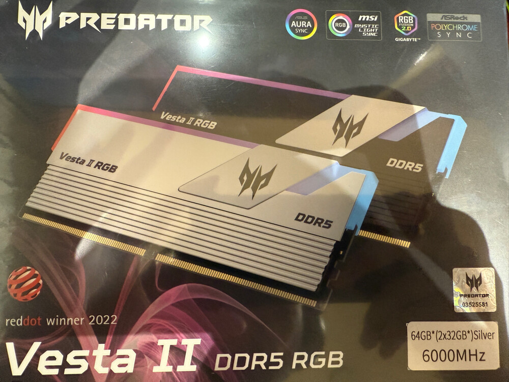 rams predator Vesta II DDR5 64GB - 1
