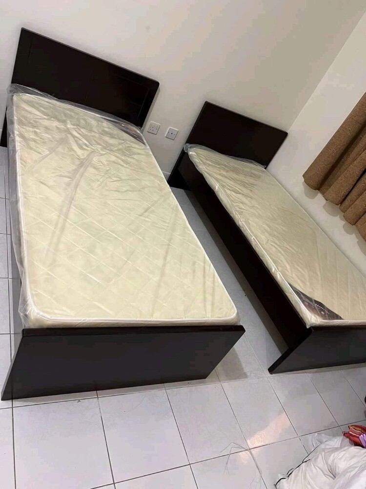 New Single Bed , Cabinet,Mattress - 3