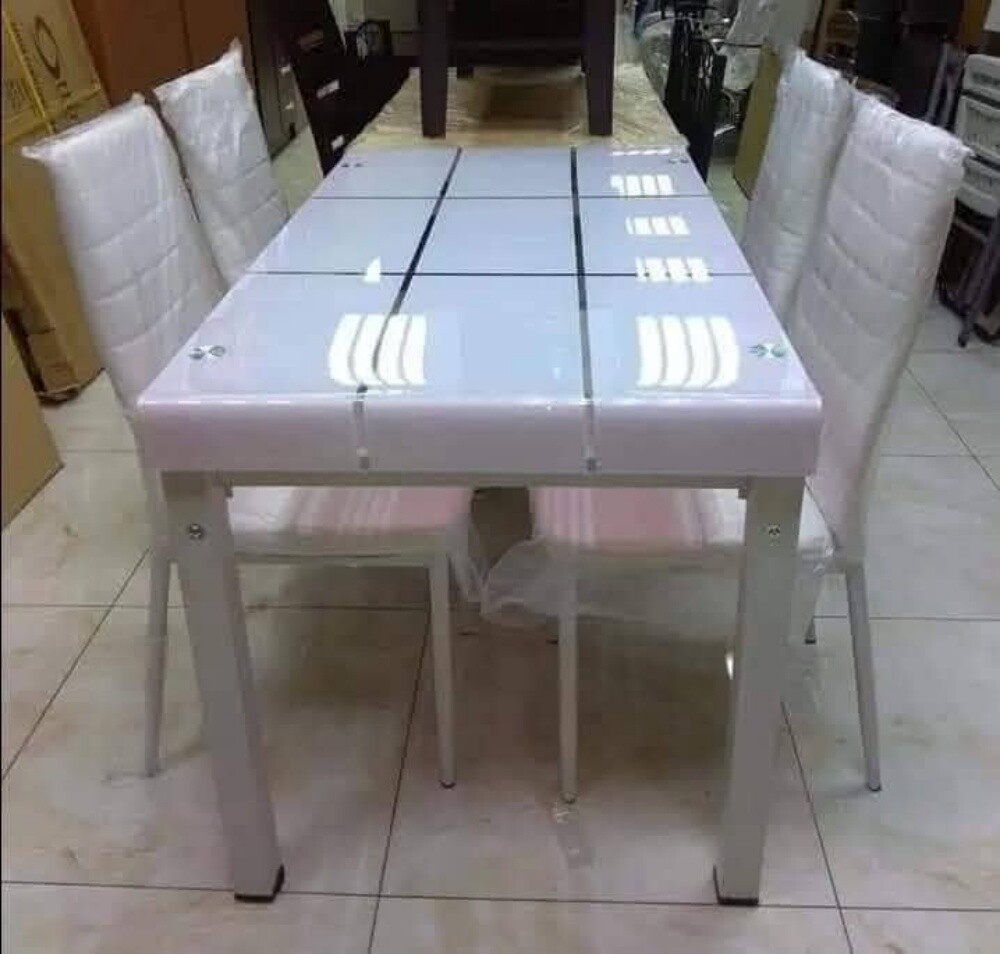 Leather 4 seatar Dinning table - 1