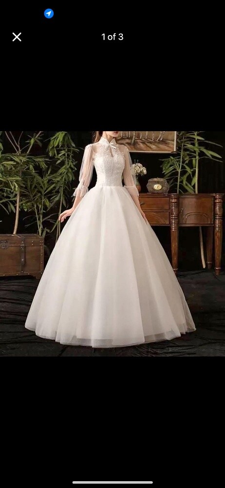 Wedding gown + veil +petticoat +c - 4