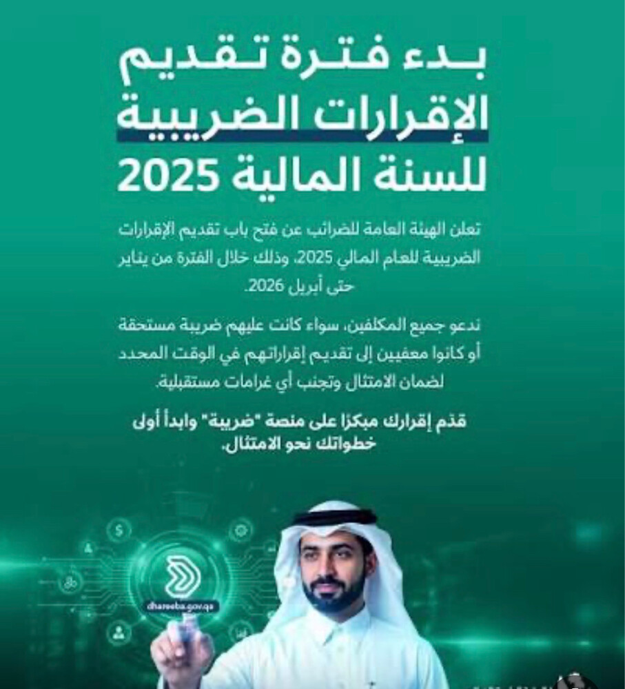 تقديم الإقرارالضريبي.   - 1