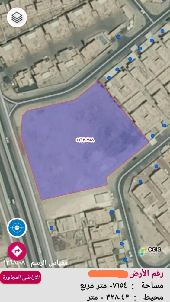 للبيع أرض ازغوى الريان 7154 م - 1