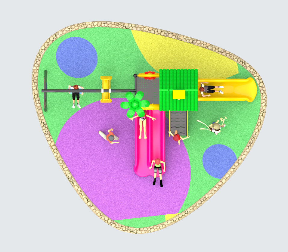 Swing slide combination playground - 2