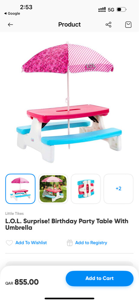 little tikes picnic table - 2