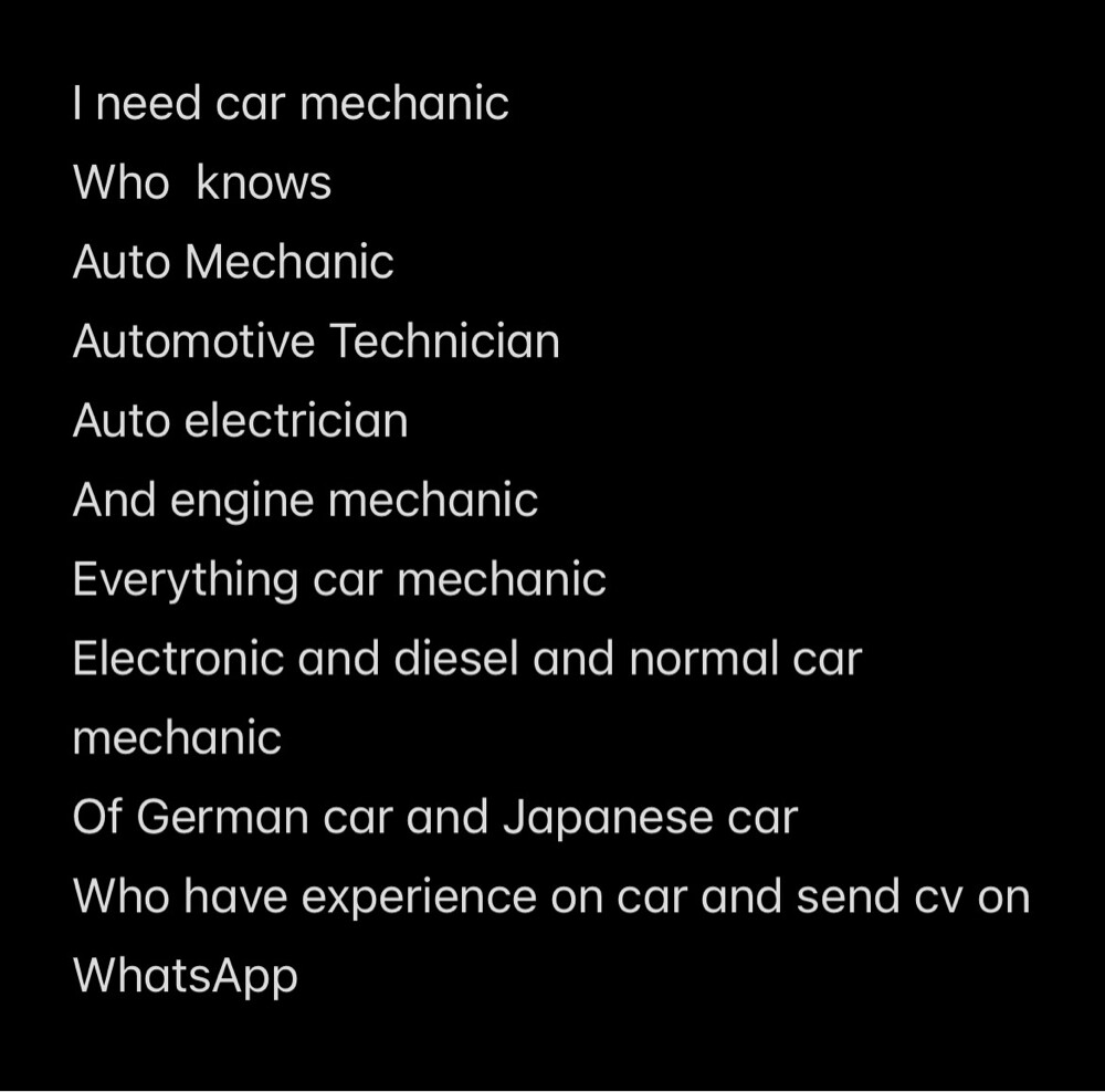 car mechanic urgent need in Qatar - 1