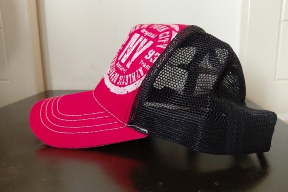 NY red and black hat for men - 2