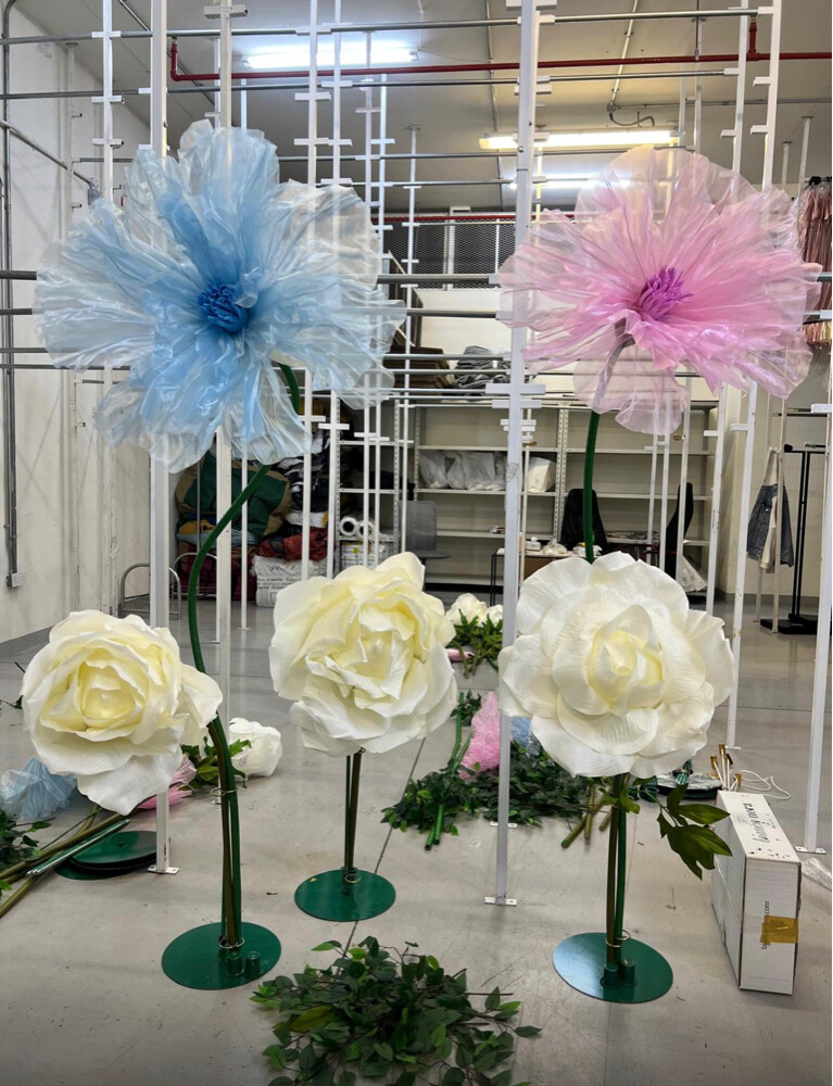 flowers with lights and stand  - 5