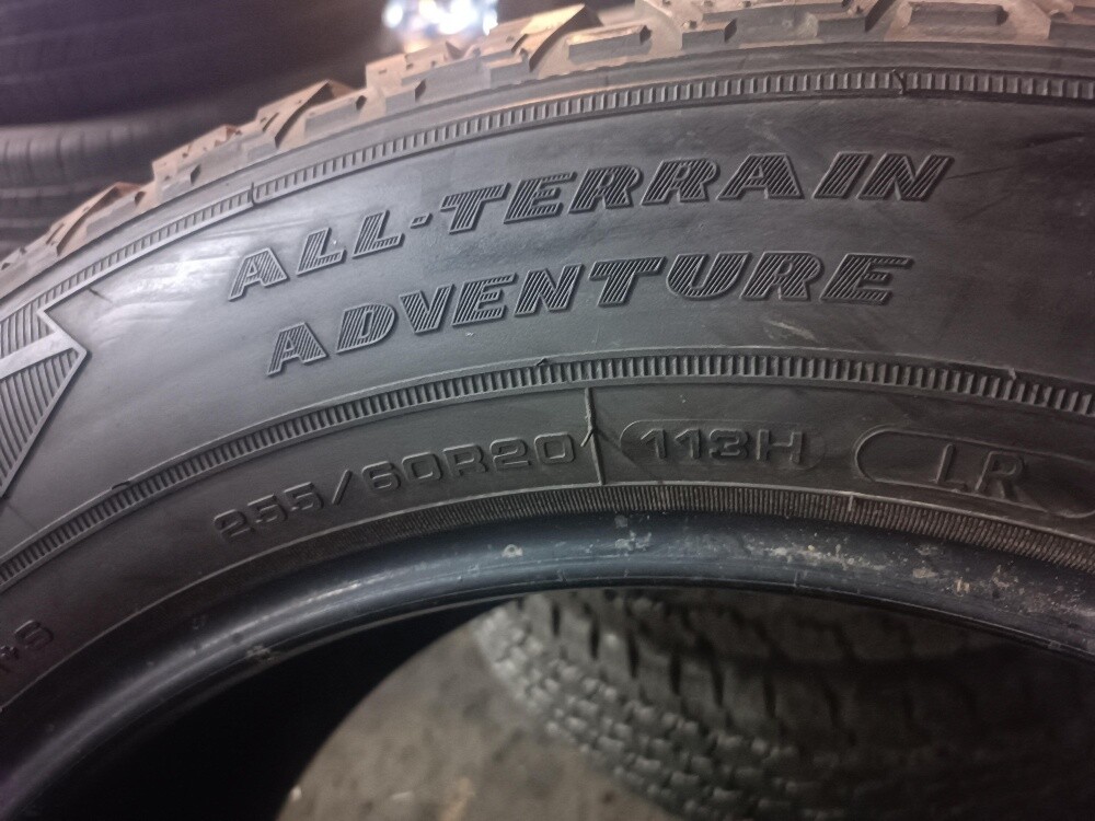 255/60/20" Goodyear tire - 4