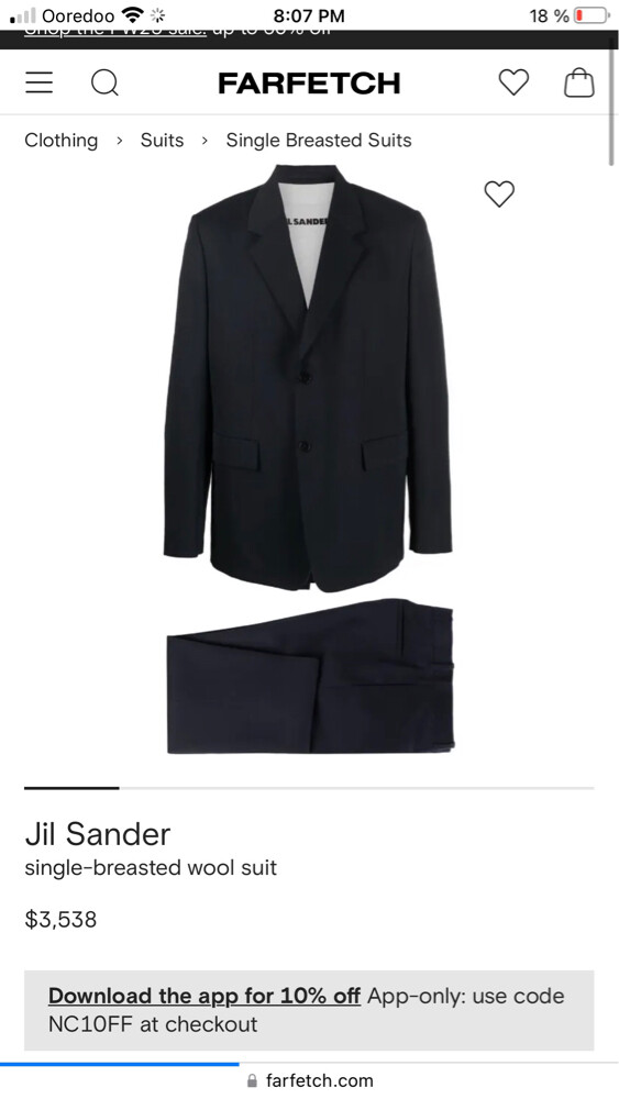 JILSANDER original suit limited - 2
