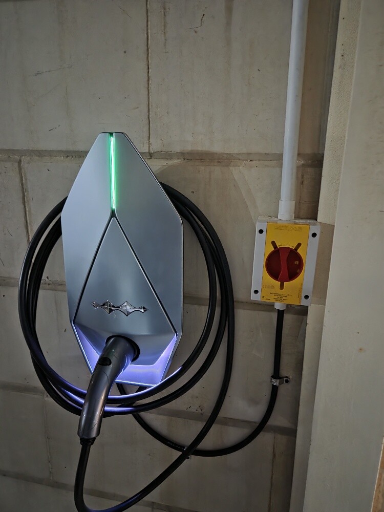 Electric car charger installation - 2