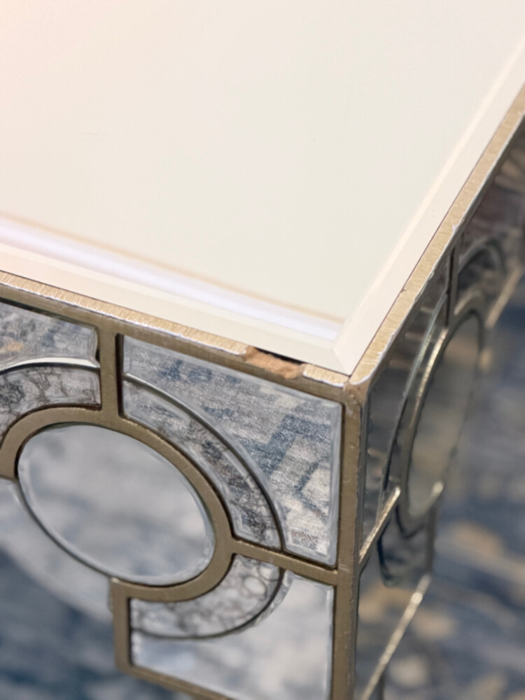 mirror table with drawer - 4