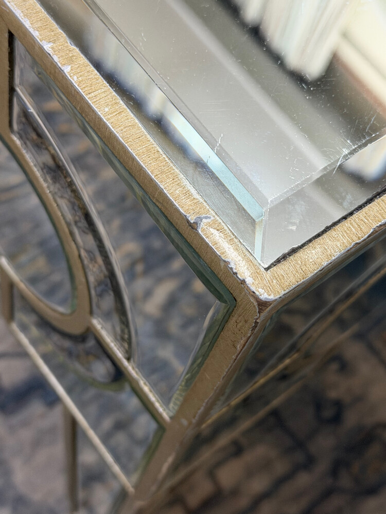 mirror table with drawer - 2