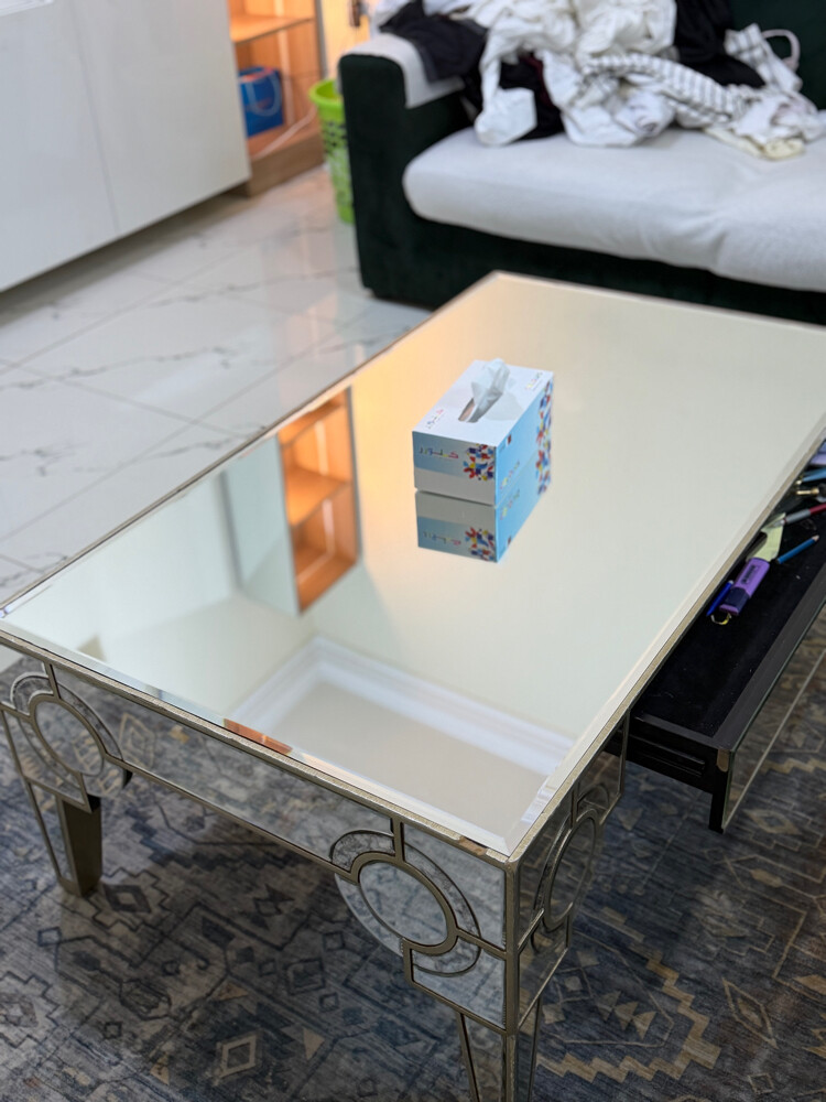 mirror table with drawer - 7