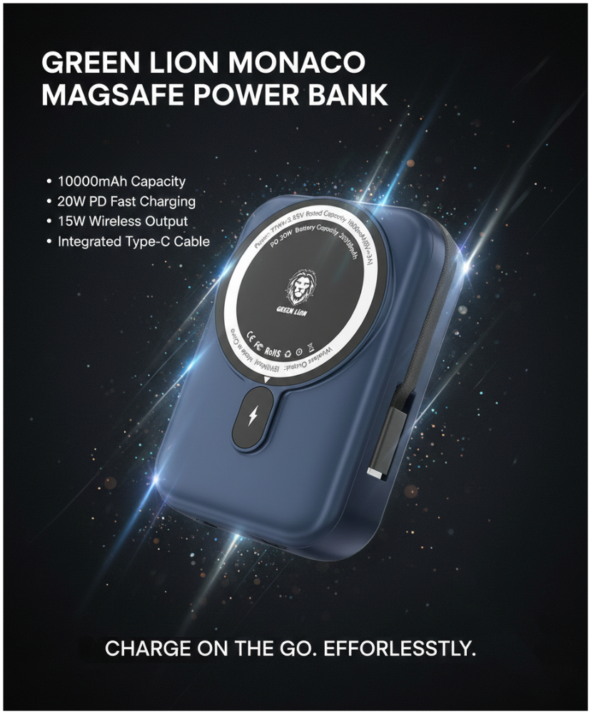 Monaco MagSafe 10000mAh P. Bank - 1