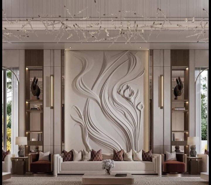 Gypsum interior design and flaur  - 8