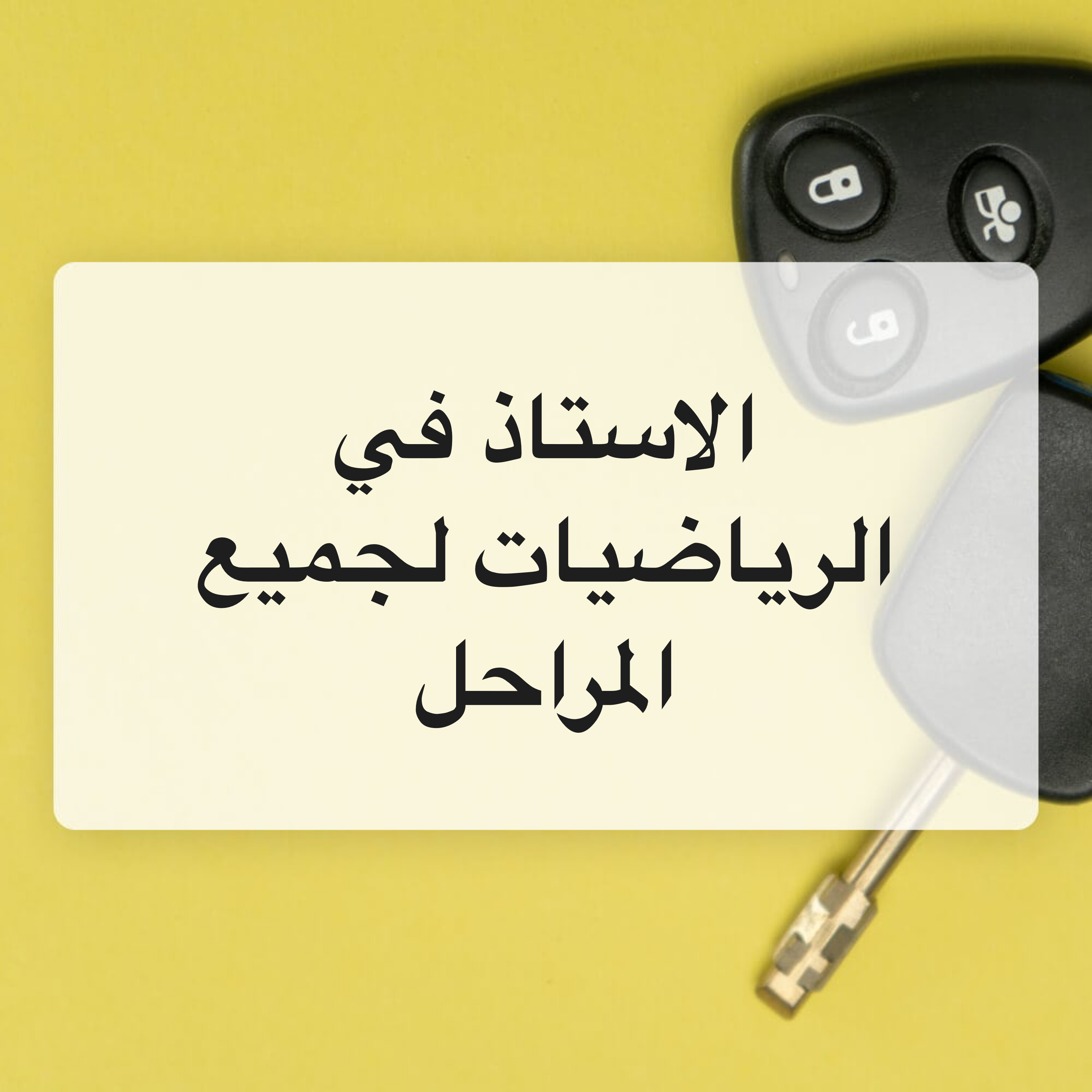 معلم خبير رياضيات مصري - 1