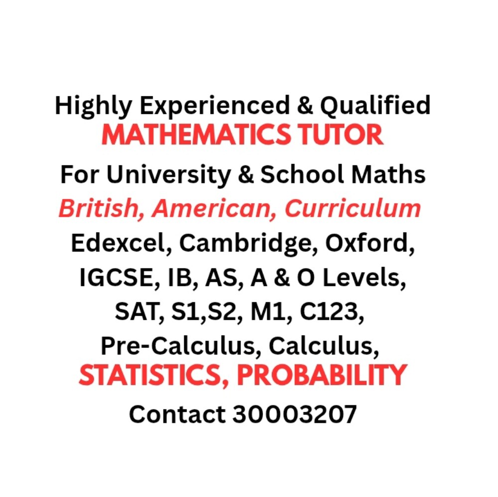 MATH Tutor British American Curri - 1