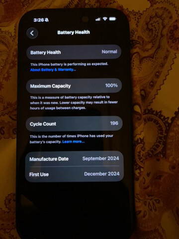 iPhone 16 100 battery  - 4