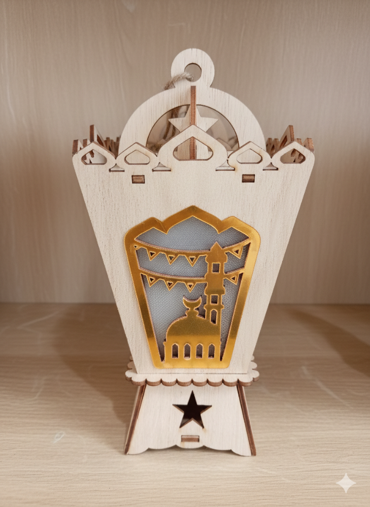 Ramadan Wooden Lantern - 3