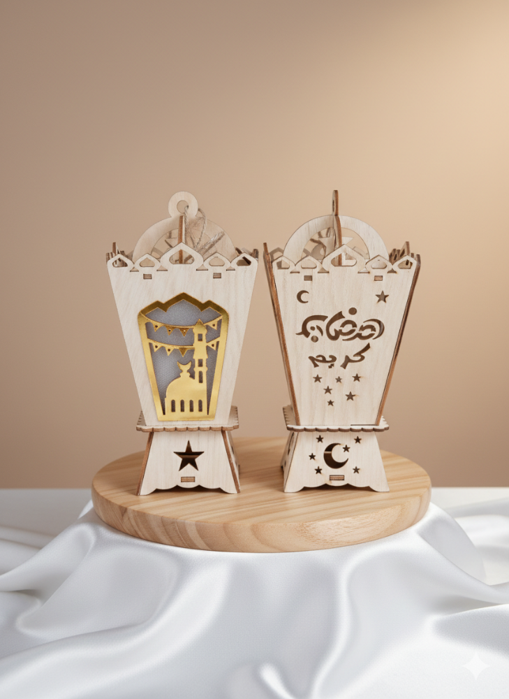 Ramadan Wooden Lantern - 2