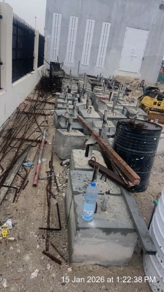 Safety Fence Foundations - 2