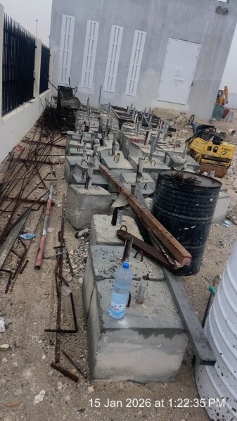 Safety Fence Foundations - 1