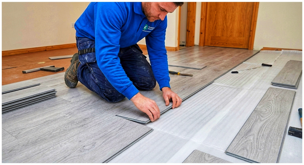 SPC waterproof flooring service. - 1