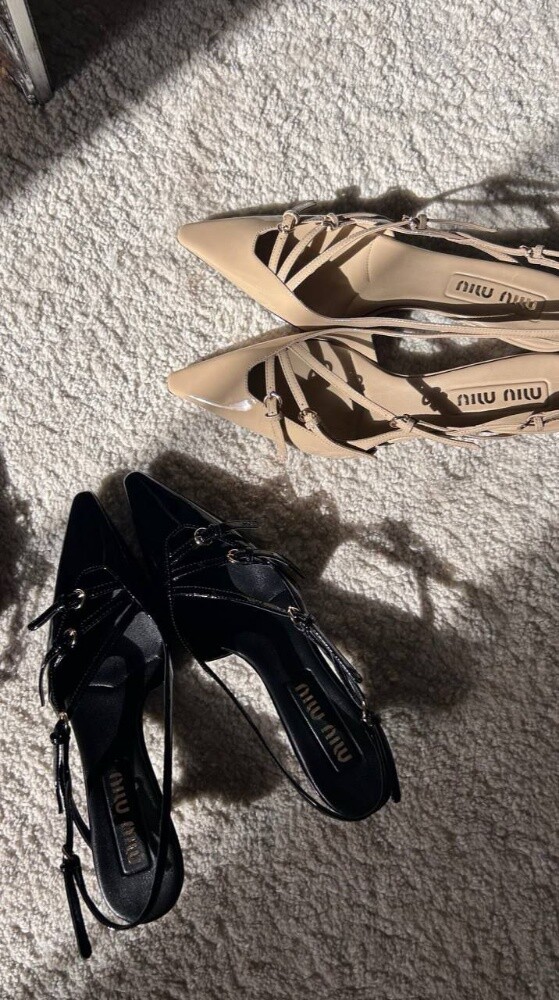 Miu Miu Patent leather slingbacks - 6