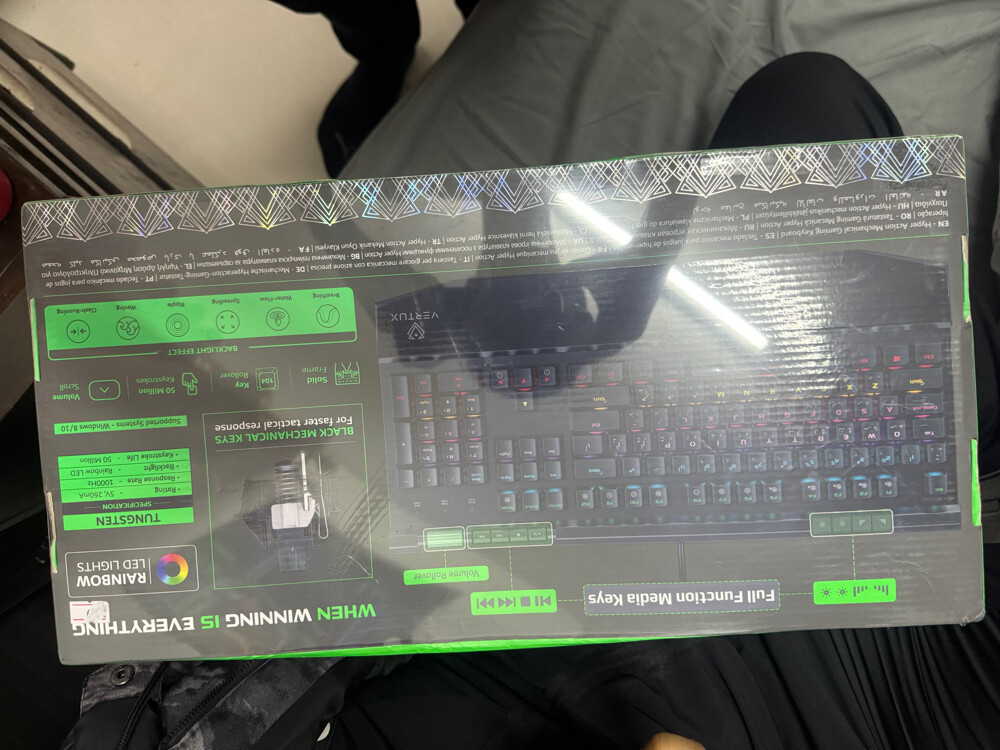 Vertux tungsten gaming keyboard  - 3