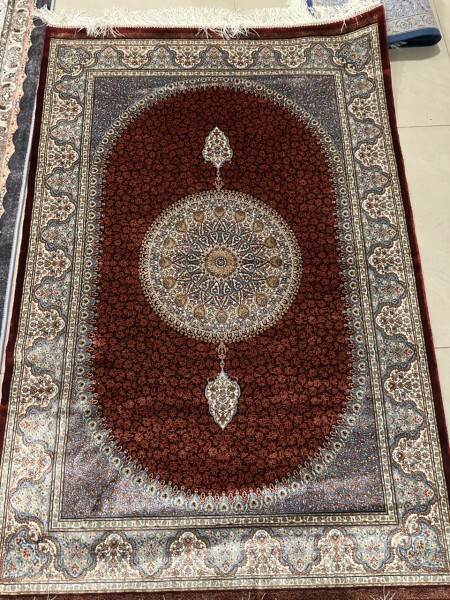 Iranian Shana Silk Carpet - 1