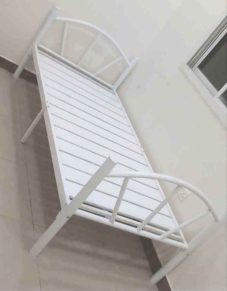 new steel single bed available - 11