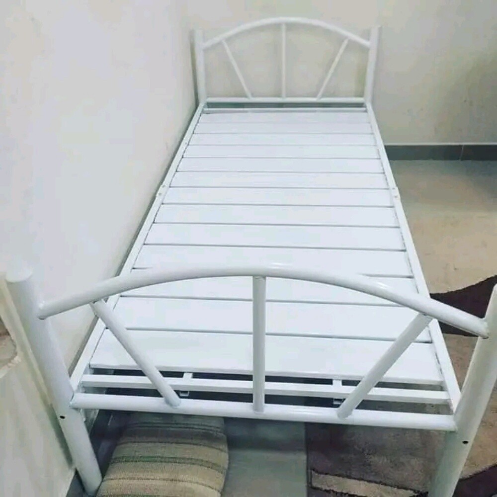 new steel single bed available - 5