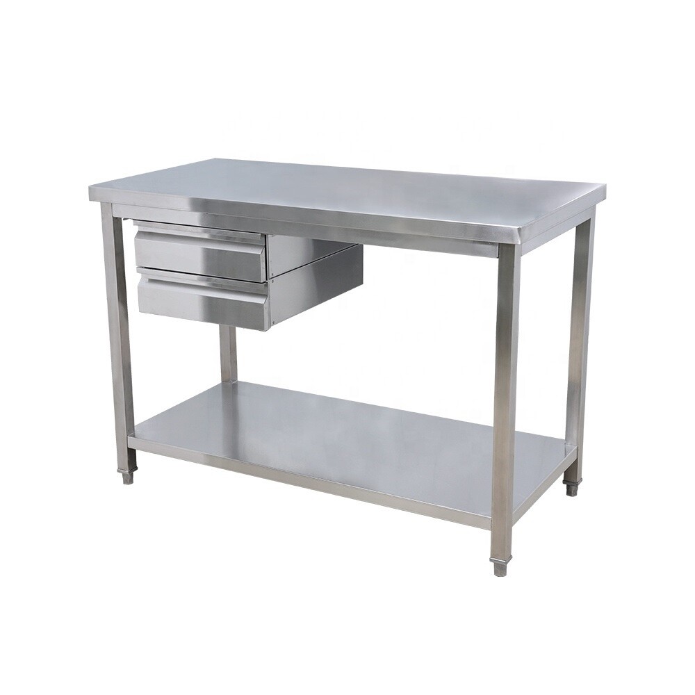 SS table with Drawers - 12
