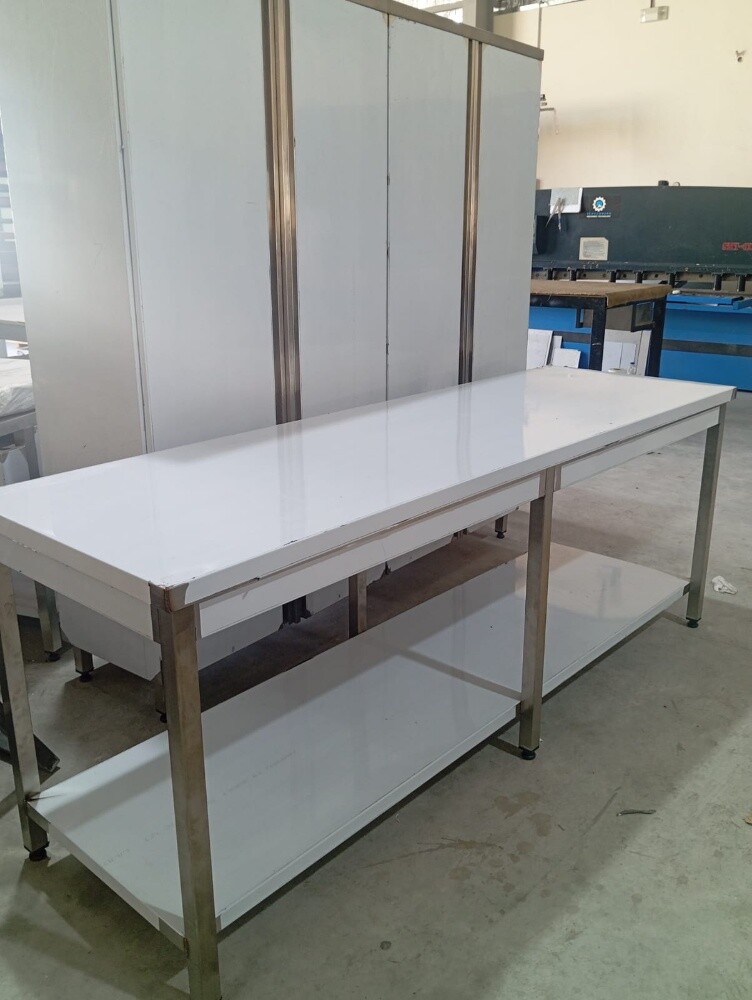 SS table with Drawers - 13