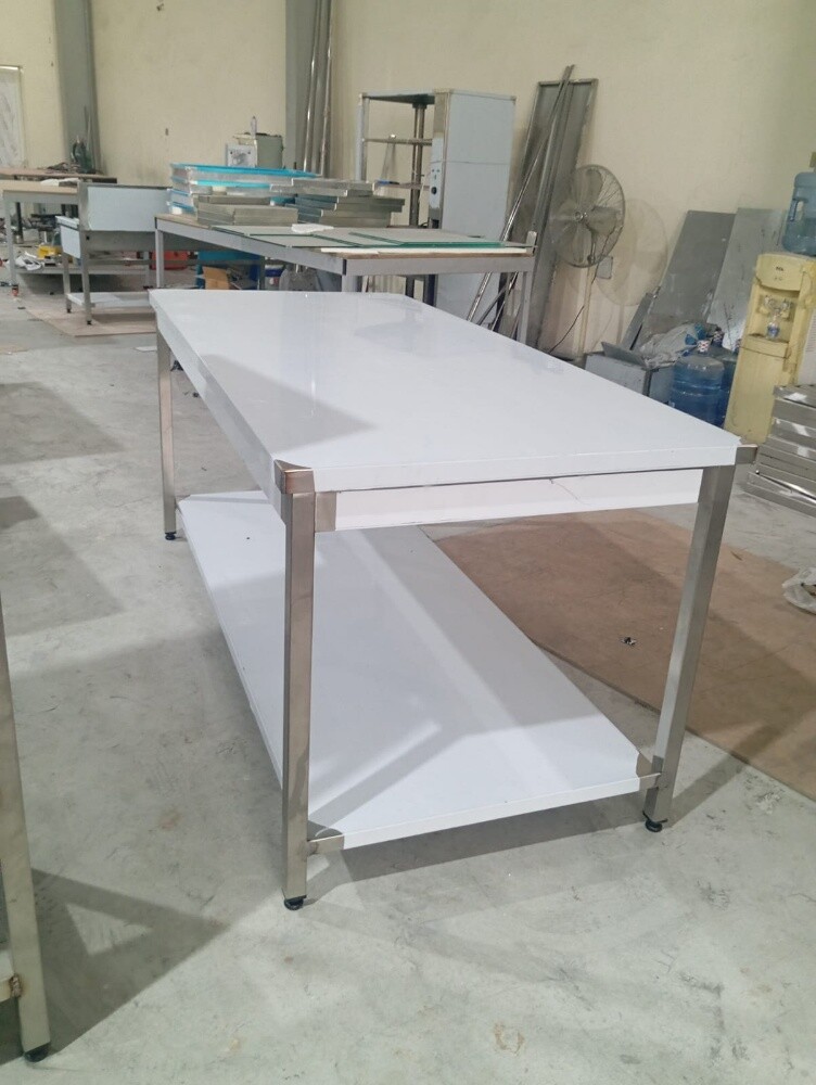 SS table with Drawers - 2