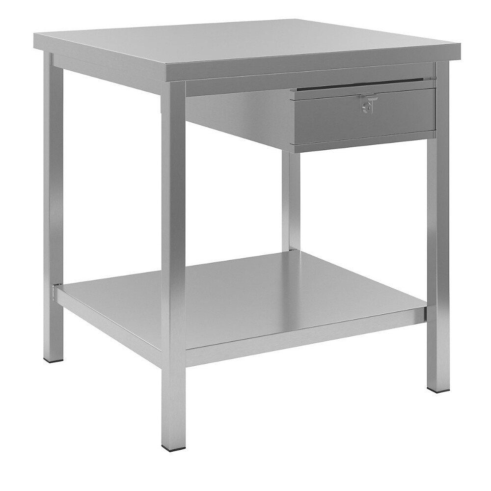 SS table with Drawers - 8