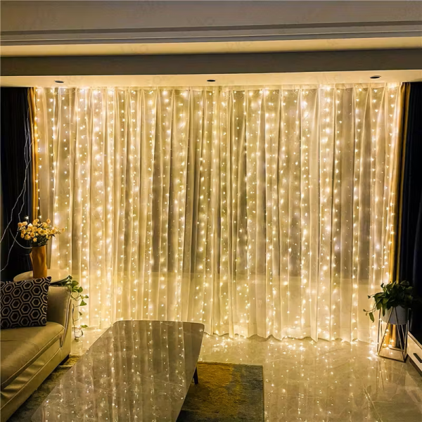 LED Fairy Curtain 300 Lights - 4
